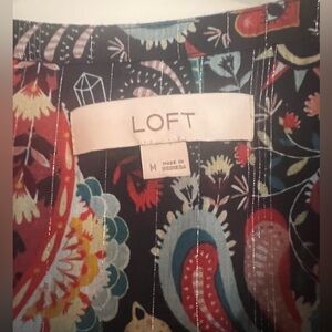 LOFT Multicolor Paisley Skirt